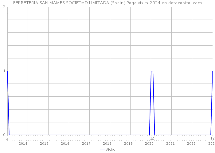 FERRETERIA SAN MAMES SOCIEDAD LIMITADA (Spain) Page visits 2024 