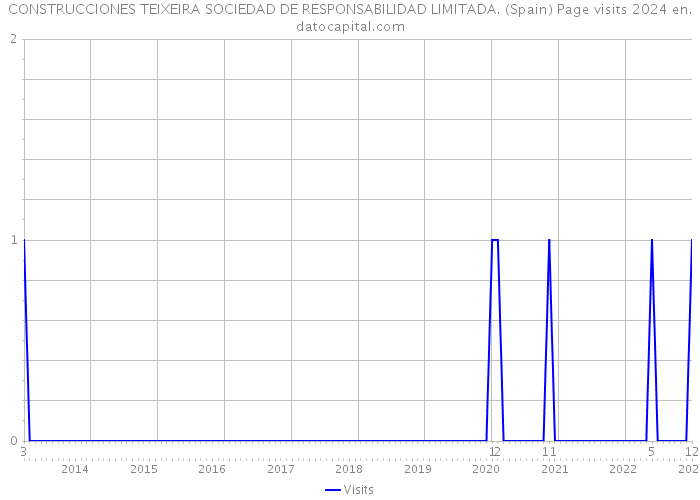 CONSTRUCCIONES TEIXEIRA SOCIEDAD DE RESPONSABILIDAD LIMITADA. (Spain) Page visits 2024 