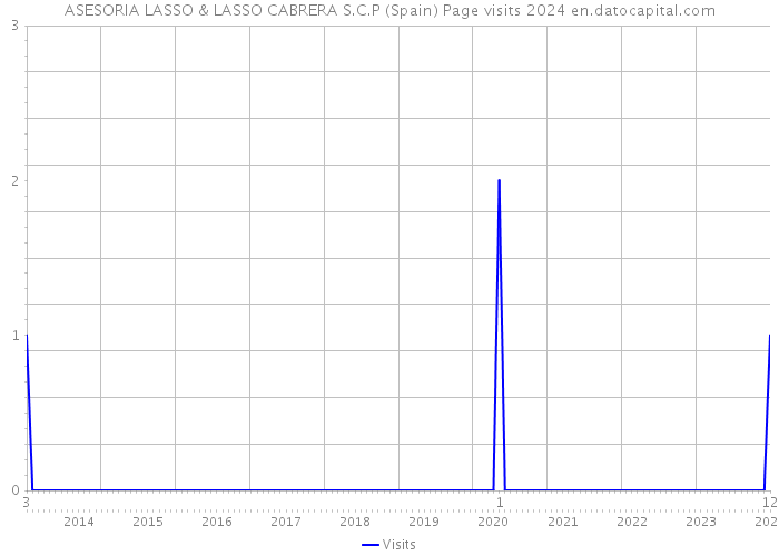 ASESORIA LASSO & LASSO CABRERA S.C.P (Spain) Page visits 2024 