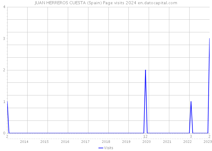 JUAN HERREROS CUESTA (Spain) Page visits 2024 