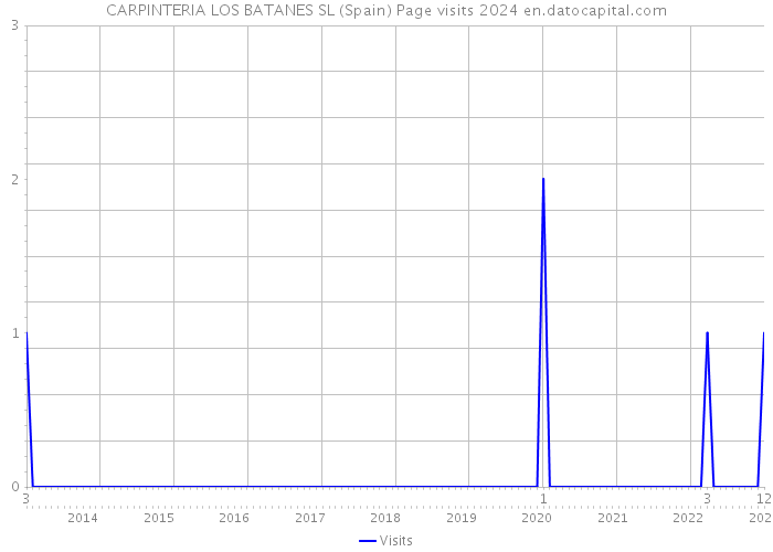 CARPINTERIA LOS BATANES SL (Spain) Page visits 2024 