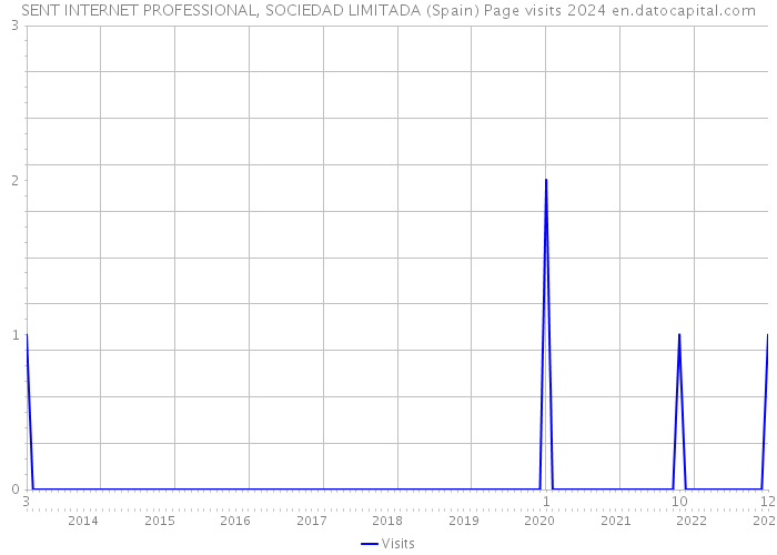 SENT INTERNET PROFESSIONAL, SOCIEDAD LIMITADA (Spain) Page visits 2024 