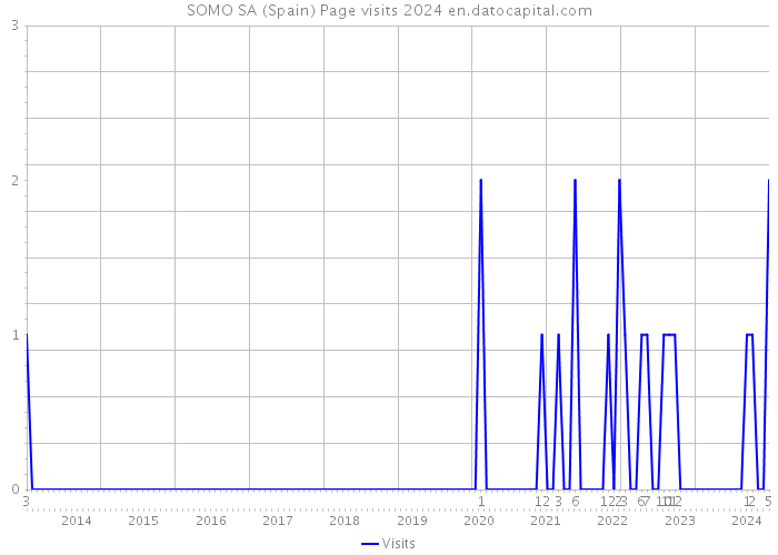 SOMO SA (Spain) Page visits 2024 