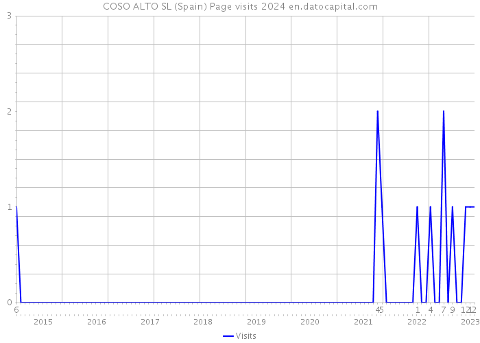 COSO ALTO SL (Spain) Page visits 2024 