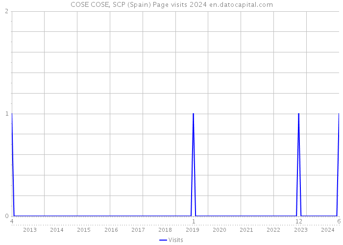 COSE COSE, SCP (Spain) Page visits 2024 