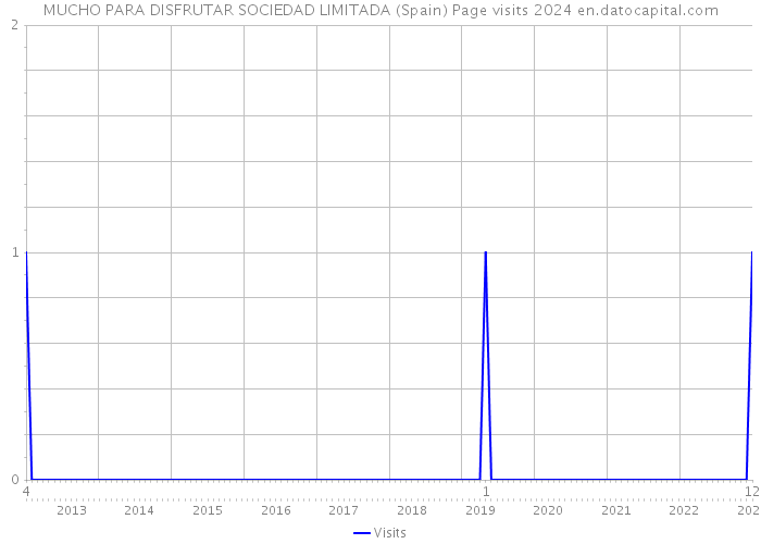 MUCHO PARA DISFRUTAR SOCIEDAD LIMITADA (Spain) Page visits 2024 