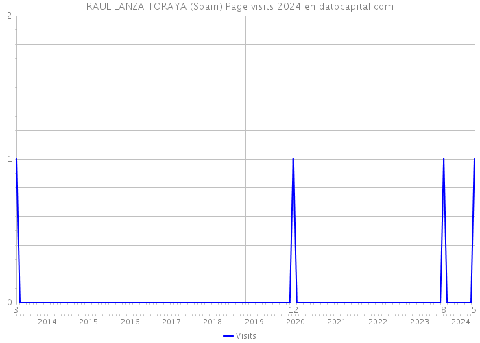 RAUL LANZA TORAYA (Spain) Page visits 2024 