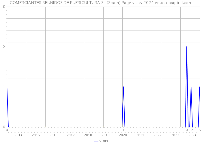 COMERCIANTES REUNIDOS DE PUERICULTURA SL (Spain) Page visits 2024 