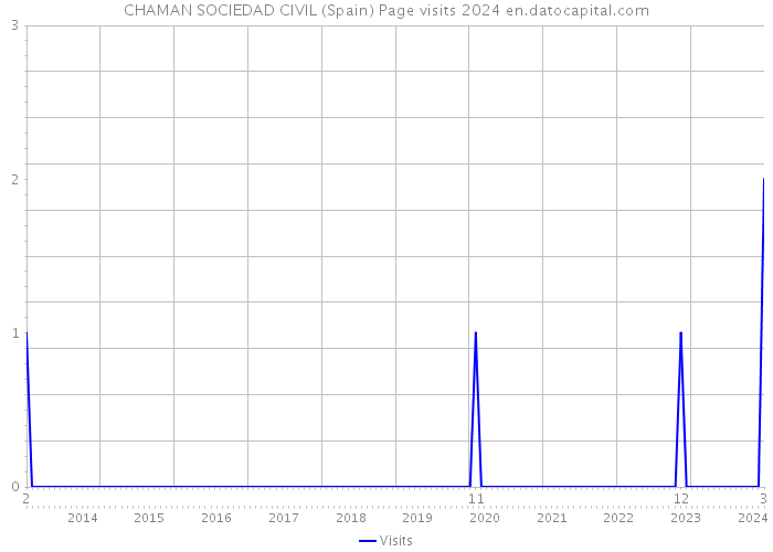 CHAMAN SOCIEDAD CIVIL (Spain) Page visits 2024 