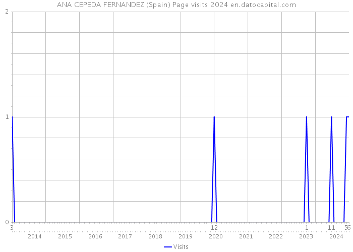 ANA CEPEDA FERNANDEZ (Spain) Page visits 2024 