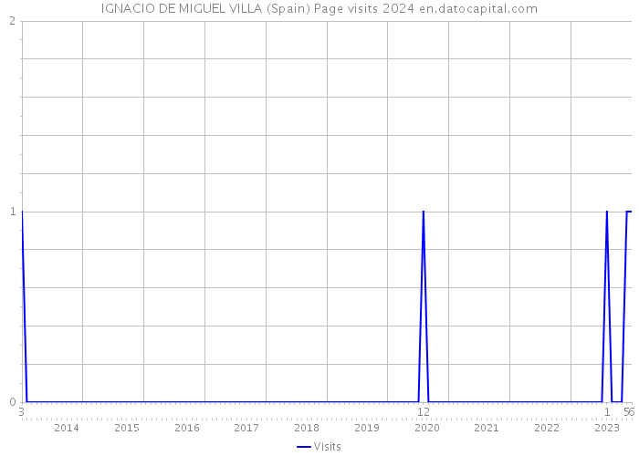 IGNACIO DE MIGUEL VILLA (Spain) Page visits 2024 