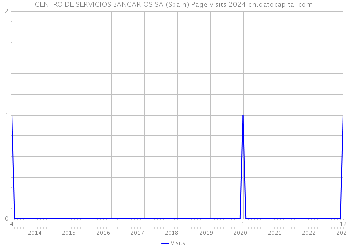 CENTRO DE SERVICIOS BANCARIOS SA (Spain) Page visits 2024 
