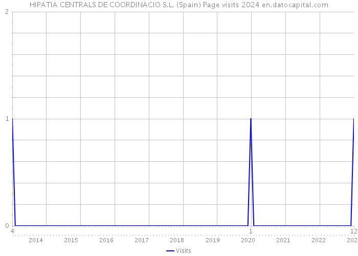 HIPATIA CENTRALS DE COORDINACIO S.L. (Spain) Page visits 2024 