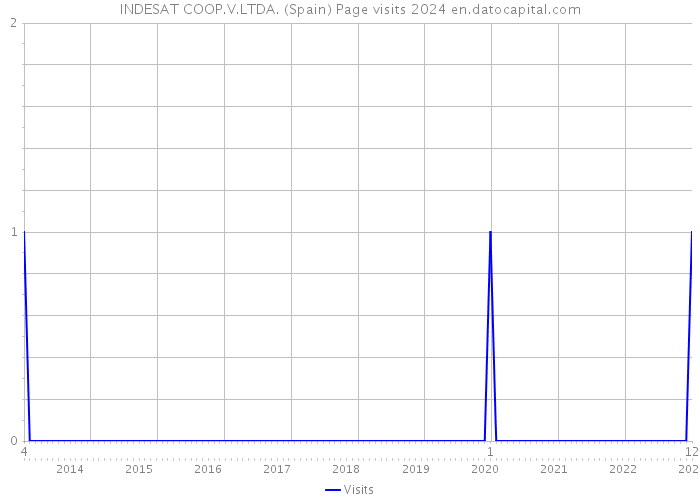 INDESAT COOP.V.LTDA. (Spain) Page visits 2024 