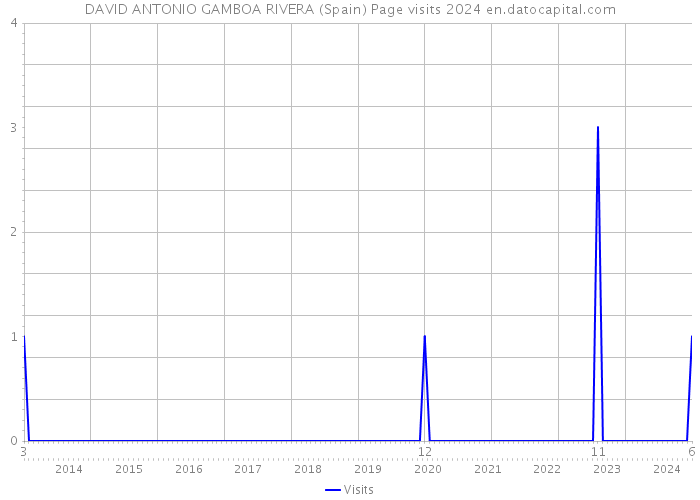 DAVID ANTONIO GAMBOA RIVERA (Spain) Page visits 2024 