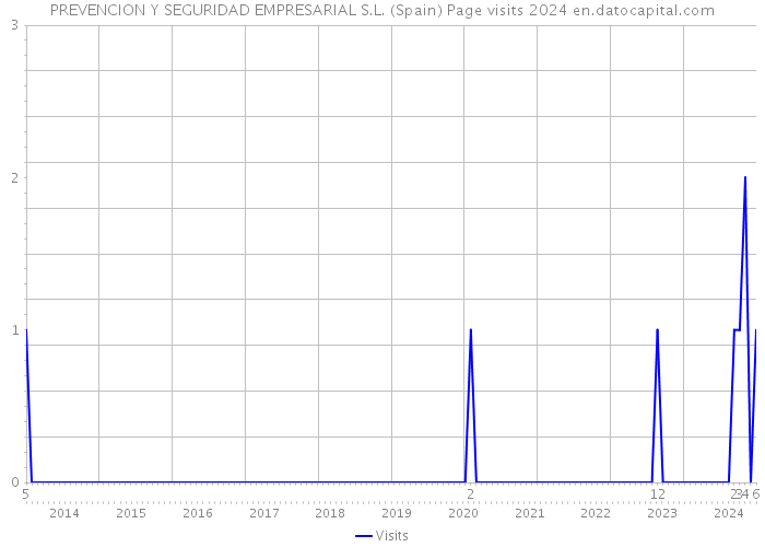 PREVENCION Y SEGURIDAD EMPRESARIAL S.L. (Spain) Page visits 2024 