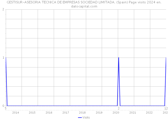 GESTISUR-ASESORIA TECNICA DE EMPRESAS SOCIEDAD LIMITADA. (Spain) Page visits 2024 