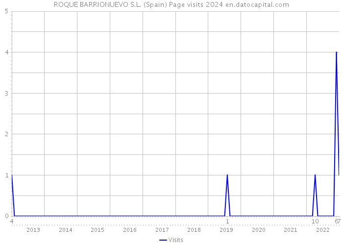 ROQUE BARRIONUEVO S.L. (Spain) Page visits 2024 