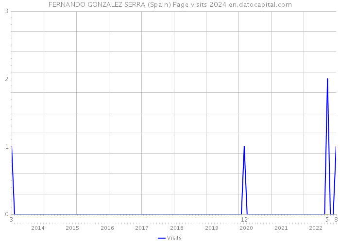 FERNANDO GONZALEZ SERRA (Spain) Page visits 2024 