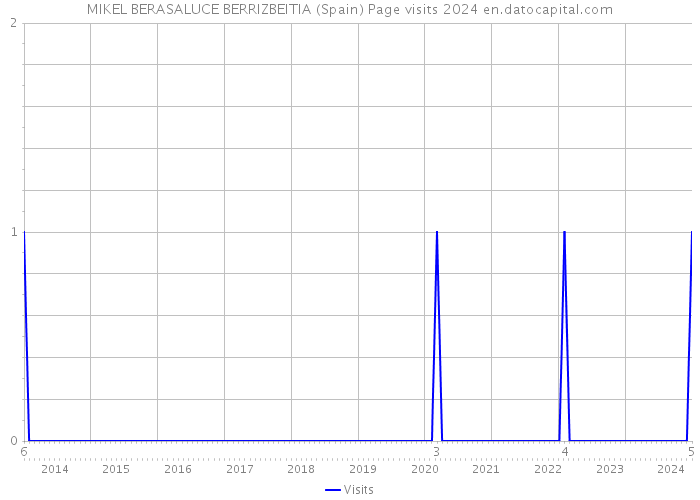 MIKEL BERASALUCE BERRIZBEITIA (Spain) Page visits 2024 
