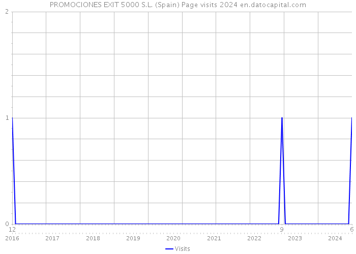 PROMOCIONES EXIT 5000 S.L. (Spain) Page visits 2024 