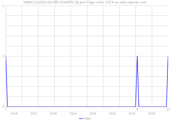 INMACULADA OLIVER LINARES (Spain) Page visits 2024 