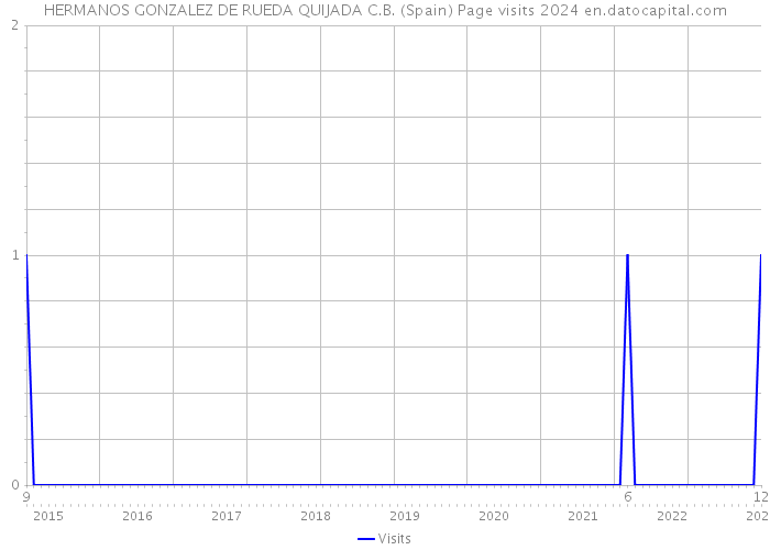 HERMANOS GONZALEZ DE RUEDA QUIJADA C.B. (Spain) Page visits 2024 