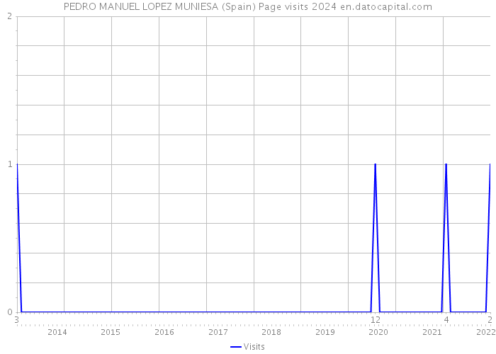 PEDRO MANUEL LOPEZ MUNIESA (Spain) Page visits 2024 