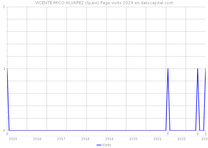 VICENTE MICO ALVAREZ (Spain) Page visits 2024 