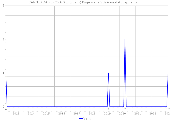 CARNES DA PEROXA S.L. (Spain) Page visits 2024 