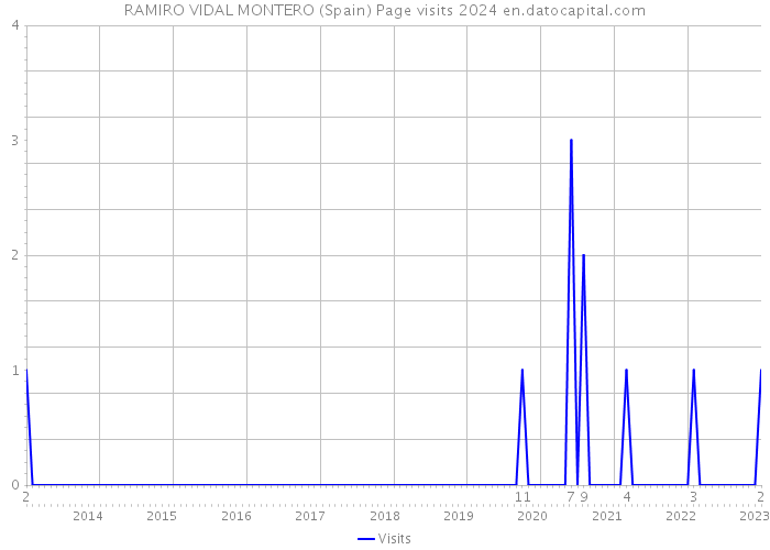 RAMIRO VIDAL MONTERO (Spain) Page visits 2024 