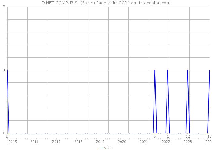 DINET COMPUR SL (Spain) Page visits 2024 