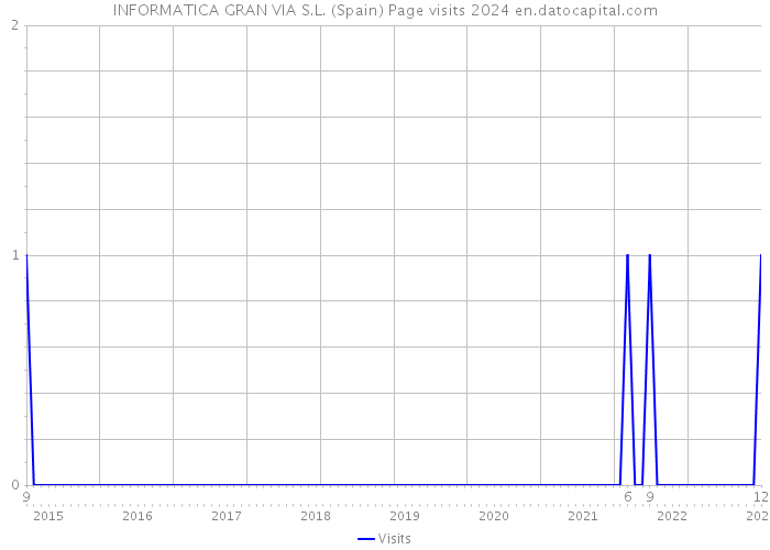 INFORMATICA GRAN VIA S.L. (Spain) Page visits 2024 