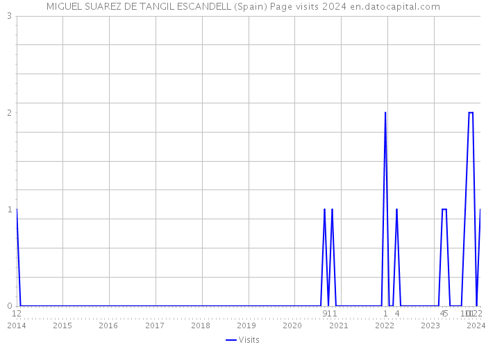 MIGUEL SUAREZ DE TANGIL ESCANDELL (Spain) Page visits 2024 