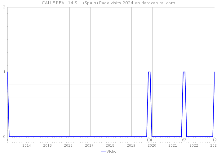 CALLE REAL 14 S.L. (Spain) Page visits 2024 