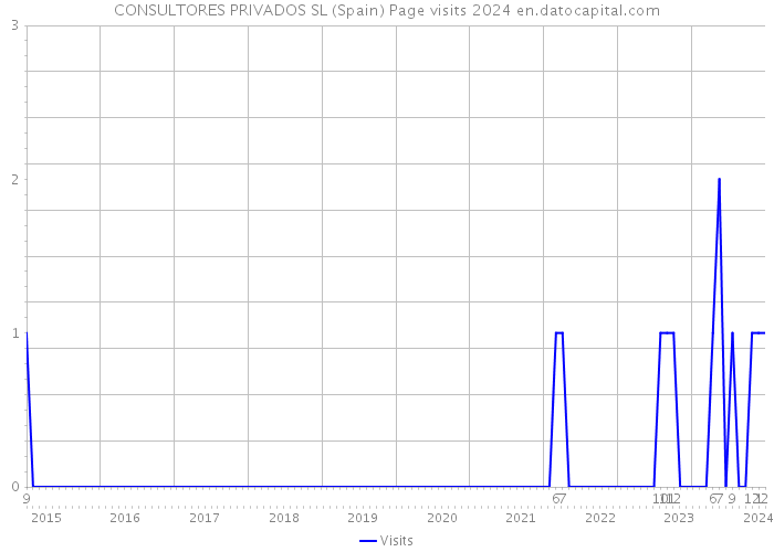 CONSULTORES PRIVADOS SL (Spain) Page visits 2024 