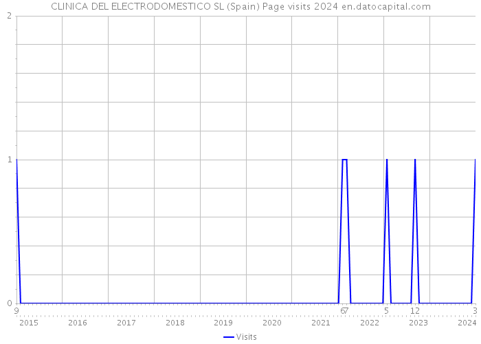 CLINICA DEL ELECTRODOMESTICO SL (Spain) Page visits 2024 