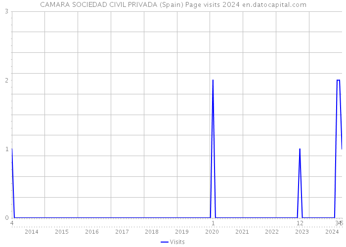 CAMARA SOCIEDAD CIVIL PRIVADA (Spain) Page visits 2024 