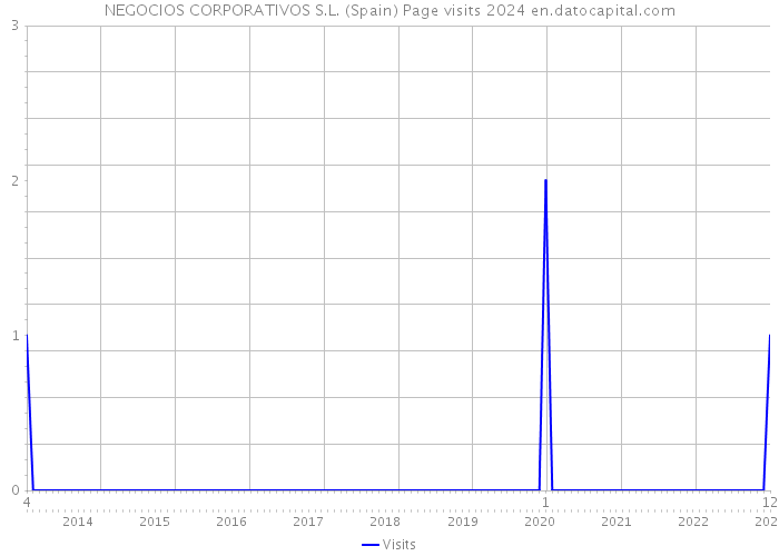 NEGOCIOS CORPORATIVOS S.L. (Spain) Page visits 2024 
