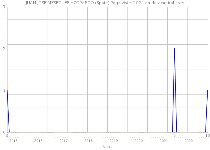 JUAN JOSE MESEGUER AZOPARDO (Spain) Page visits 2024 