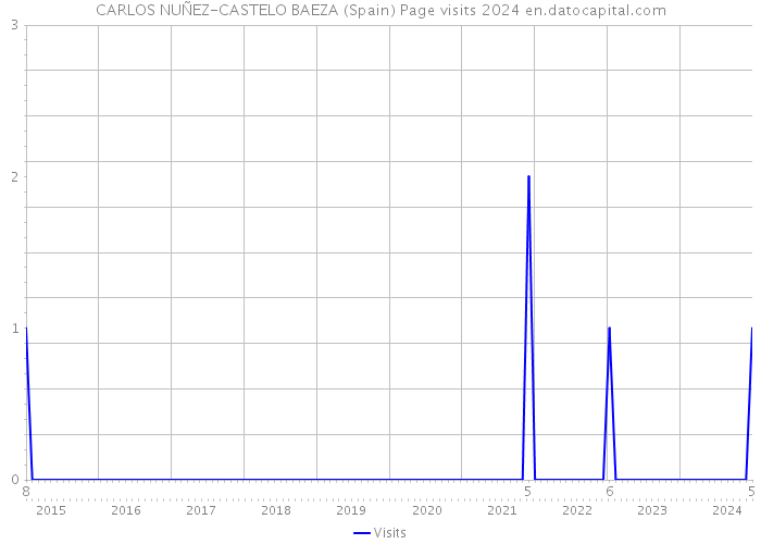 CARLOS NUÑEZ-CASTELO BAEZA (Spain) Page visits 2024 