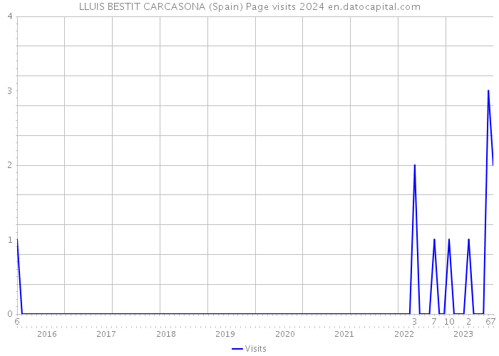 LLUIS BESTIT CARCASONA (Spain) Page visits 2024 