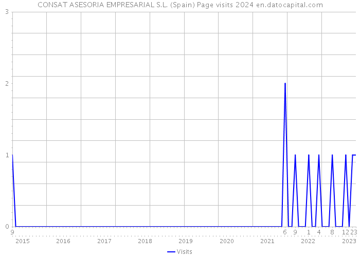 CONSAT ASESORIA EMPRESARIAL S.L. (Spain) Page visits 2024 