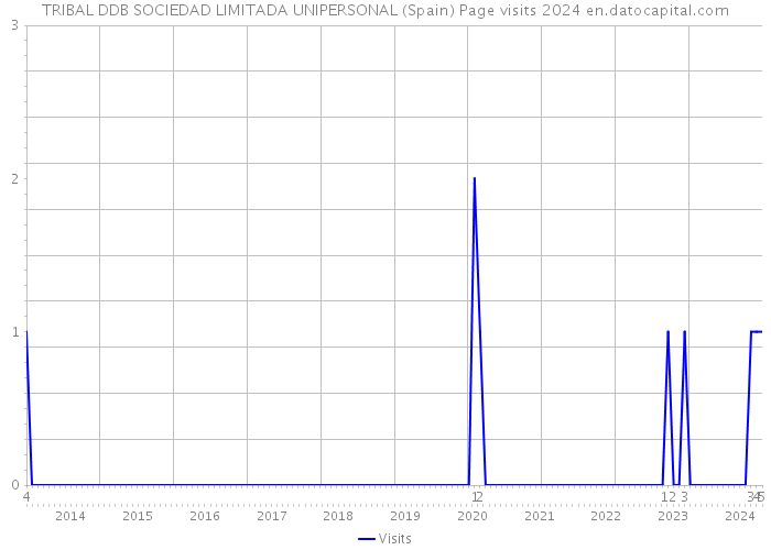 TRIBAL DDB SOCIEDAD LIMITADA UNIPERSONAL (Spain) Page visits 2024 
