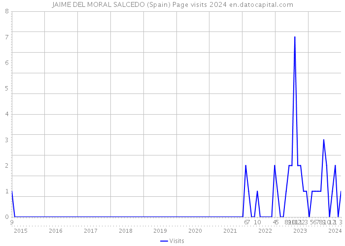 JAIME DEL MORAL SALCEDO (Spain) Page visits 2024 