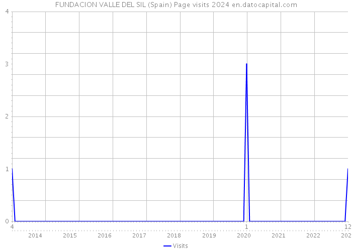 FUNDACION VALLE DEL SIL (Spain) Page visits 2024 