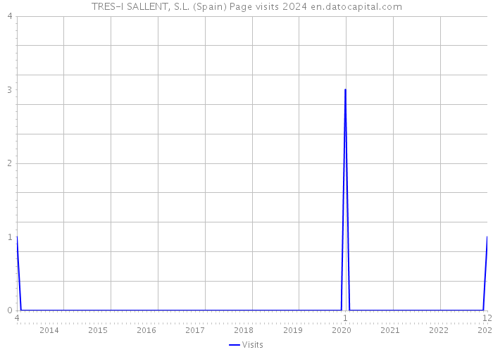 TRES-I SALLENT, S.L. (Spain) Page visits 2024 