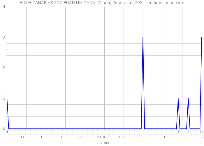 H O H CANARIAS SOCIEDAD LIMITADA. (Spain) Page visits 2024 