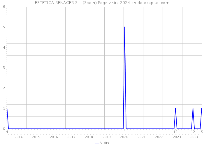 ESTETICA RENACER SLL (Spain) Page visits 2024 