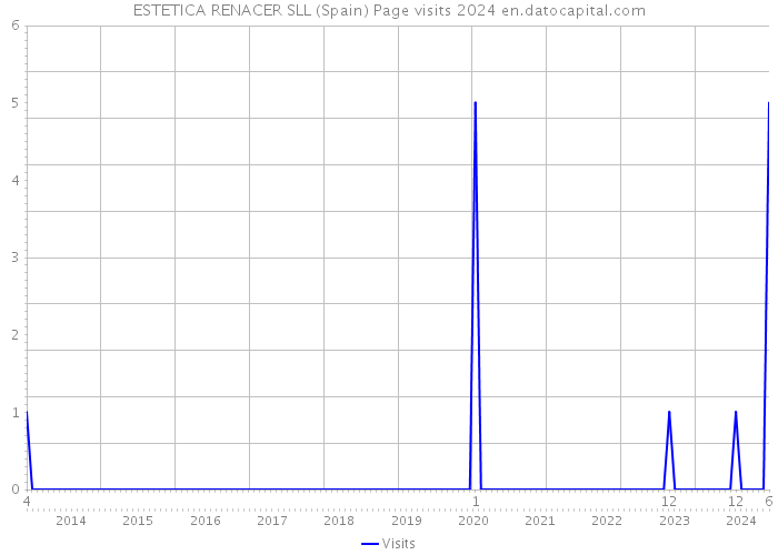 ESTETICA RENACER SLL (Spain) Page visits 2024 